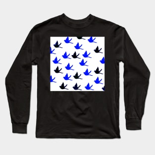 Digital painting birds pattern Long Sleeve T-Shirt